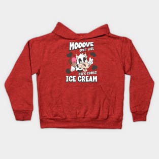 Funny Cow Ice Cream Lover Kids Hoodie